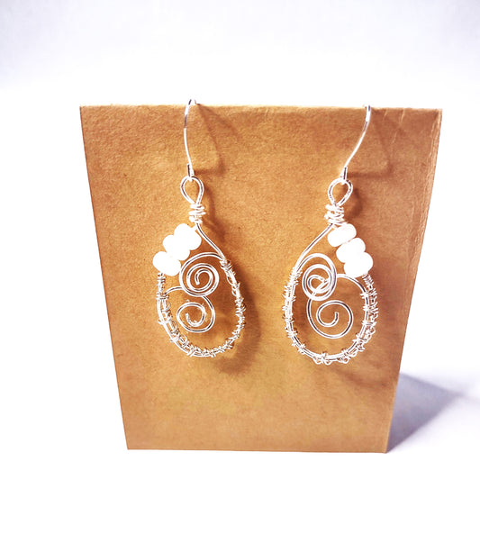 Handmade Silver Hoop Earrings